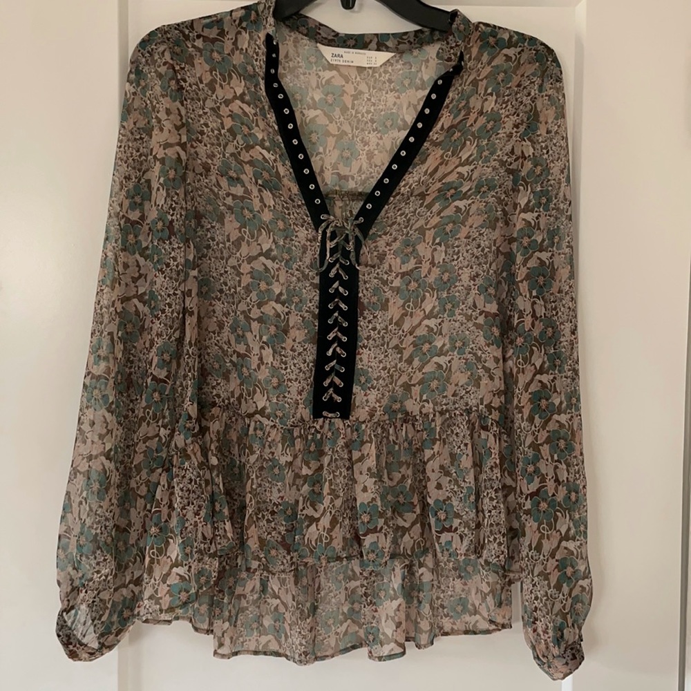 ZARA BOHO CHIC BLOUSE